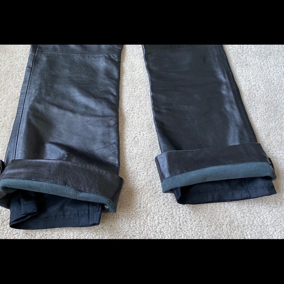 Black Leather Lambskin Pants by Neto Leather - Picture 10 of 14